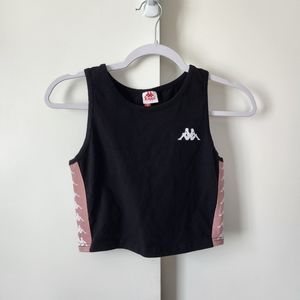 Kappa Black/Pink Crop Tank